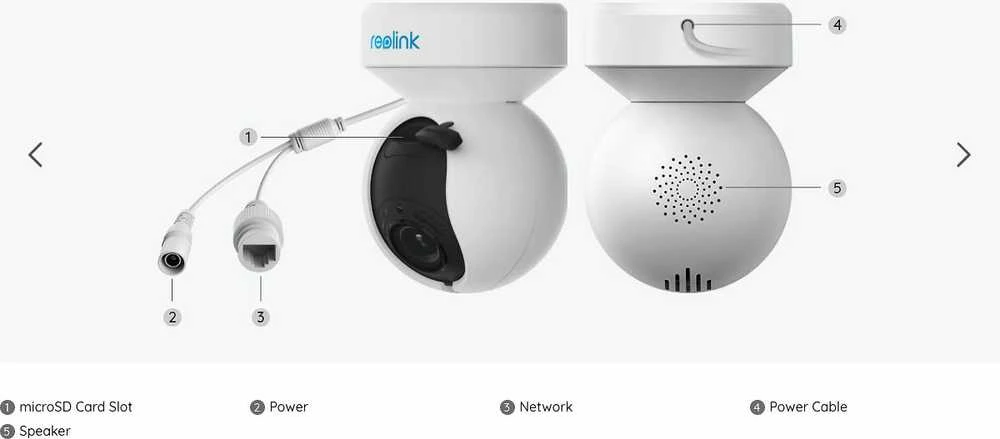Vidinė apsaugos kamera Reolink E Series E560, baltos spalvos