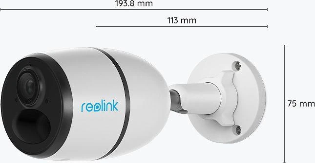 Reolink | Fotoaparatas | CAReolinkGo Plus 4G | Kulka | 4 MP | Fiksuotas objektyvas | IP65 | H.265 | MicroSD | Baltas