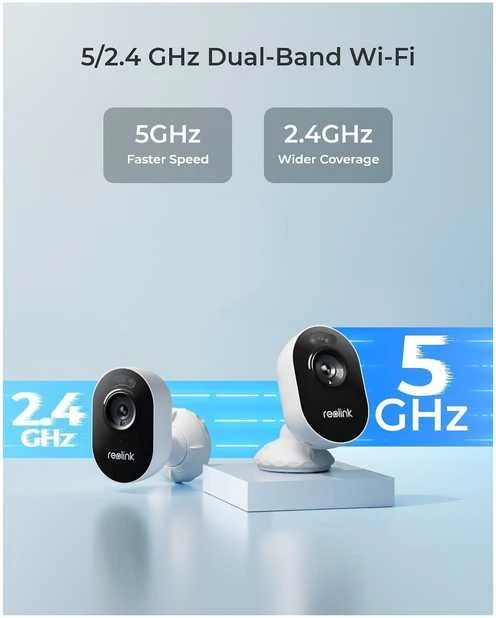 Išmani lauko apsaugos kamera Reolink Lumus Series E430 su apšvietimu, 2K, Wi-Fi