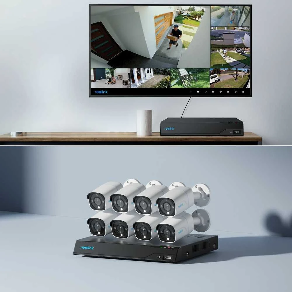 Reolink 16 kanalų 8MP NVR sistema su 8x 8MP Bullet PoE kamera