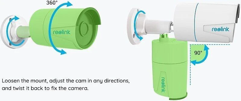 Reolink | IP kamera | RLC-510A | Kulka | 5 MP | Fiksuotas objektyvas | Maitinimas per Ethernet (PoE) | IP66 | H.264 | „MicroSD“ (maks. 256 GB) | Baltas