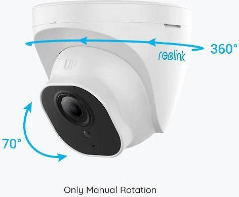 Reolink | IP kamera | RLC-510A | Kulka | 5 MP | Fiksuotas objektyvas | Maitinimas per Ethernet (PoE) | IP66 | H.264 | „MicroSD“ (maks. 256 GB) | Baltas