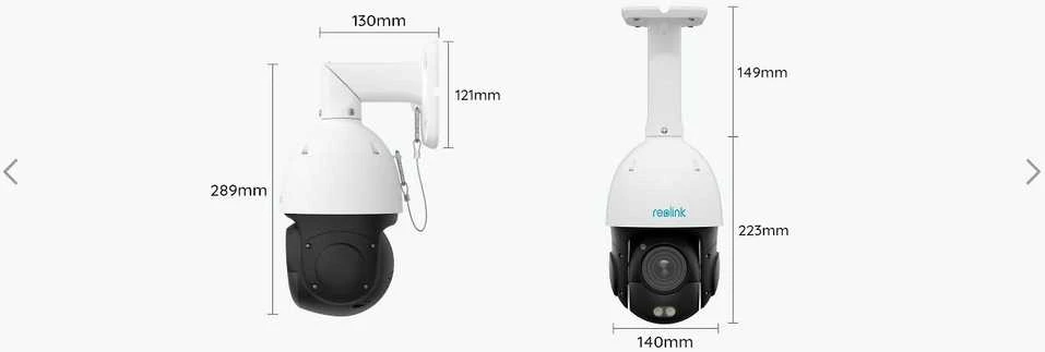 Reolink | Išmanioji 4K PoE apsaugos kamera su 16 kartų optiniu priartinimu | P850 | PTZ | 8 MP | 5,3–86 mm / maks. F1,6 | Maitinimas per Ethernet (PoE) | IP66 | H.265/H.264 | „Micro SD“, maks. 256 GB
