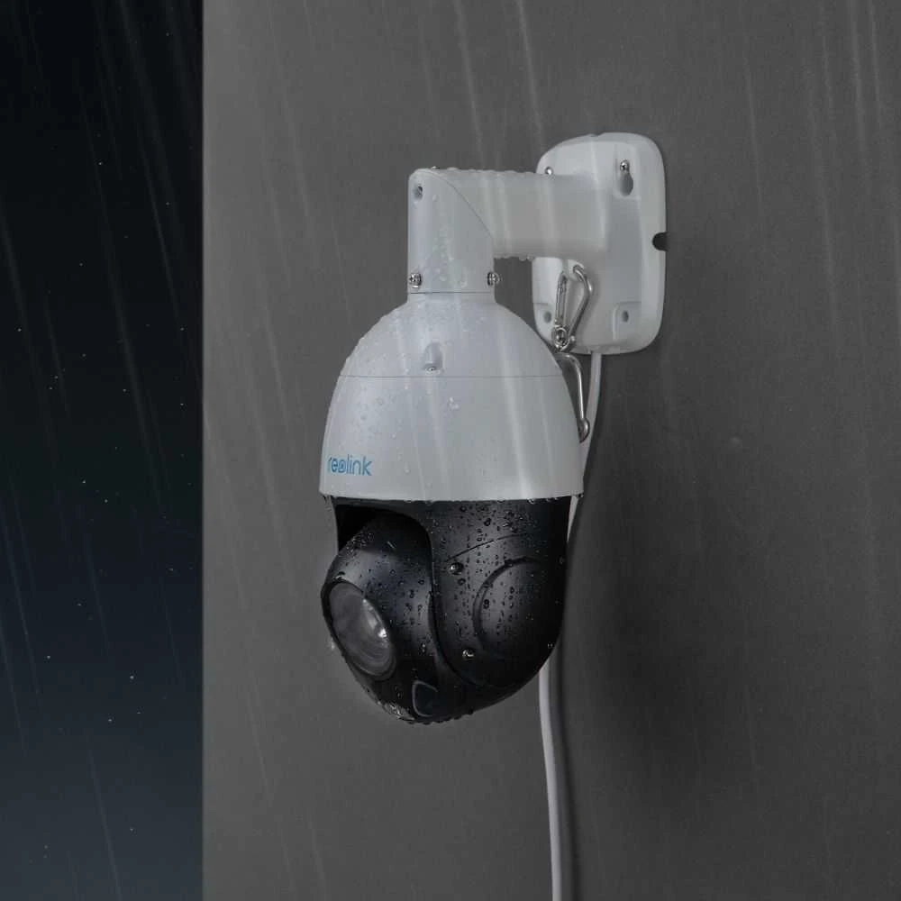 Reolink | Išmanioji 4K PoE apsaugos kamera su 16 kartų optiniu priartinimu | P850 | PTZ | 8 MP | 5,3–86 mm / maks. F1,6 | Maitinimas per Ethernet (PoE) | IP66 | H.265/H.264 | „Micro SD“, maks. 256 GB