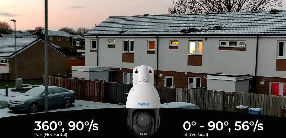 Reolink | Išmanioji 4K PoE apsaugos kamera su 16 kartų optiniu priartinimu | P850 | PTZ | 8 MP | 5,3–86 mm / maks. F1,6 | Maitinimas per Ethernet (PoE) | IP66 | H.265/H.264 | „Micro SD“, maks. 256 GB