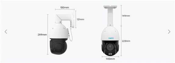 Reolink | Išmanioji 4K PoE apsaugos kamera su 16 kartų optiniu priartinimu | P850 | PTZ | 8 MP | 5,3–86 mm / maks. F1,6 | Maitinimas per Ethernet (PoE) | IP66 | H.265/H.264 | „Micro SD“, maks. 256 GB