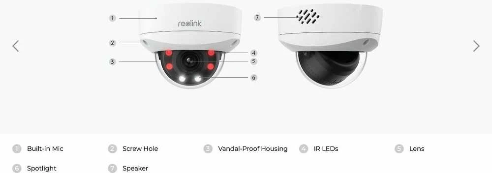 Reolink P437 – 4K lauko kamera, IK10 atsparus vandalams, PoE, 5X optinis priartinimas, spalvotas naktinis matymas, išmanusis aptikimas