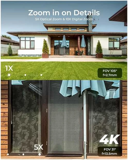 Išmani vandalams atspari lauko apsaugos kamera Reolink W437 su apšvietimu, 8 MP, IP67