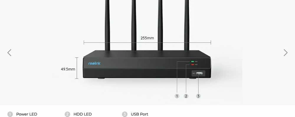 „Reolink WN12W“ 12 kanalų „Wi-Fi 6“ NVR įrašymo įrenginys, skirtas 24 valandas per parą ir 7 dienas per savaitę atlikti vietinius įrašus | Reolink