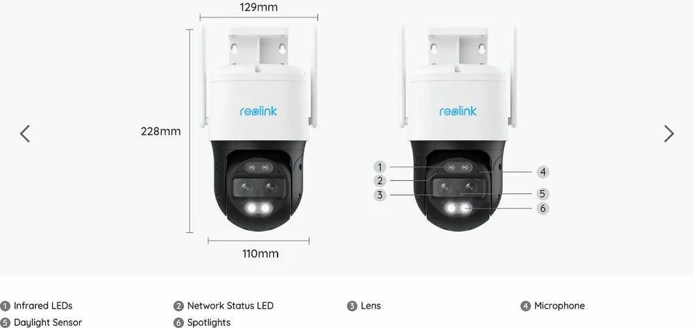 „Reolink TrackMix“ serijos G765 LTE lauko IP kamera