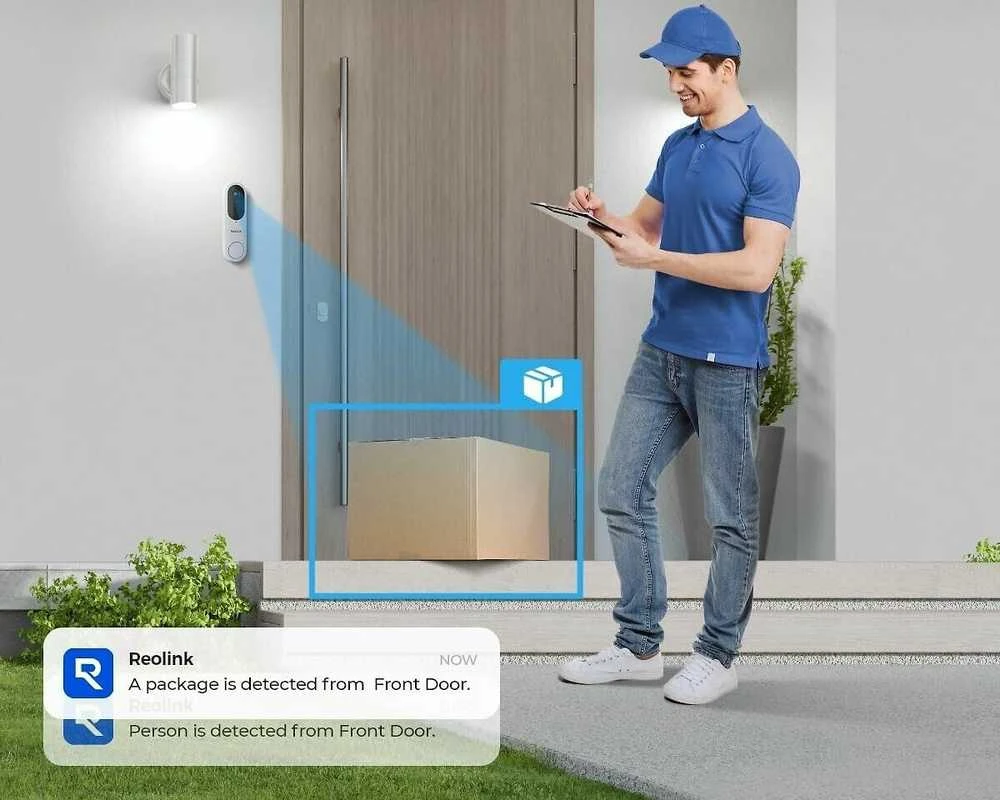 Reolink Baltas Video Doorbell WiFi 2K | 4MP | Wired & Baterija