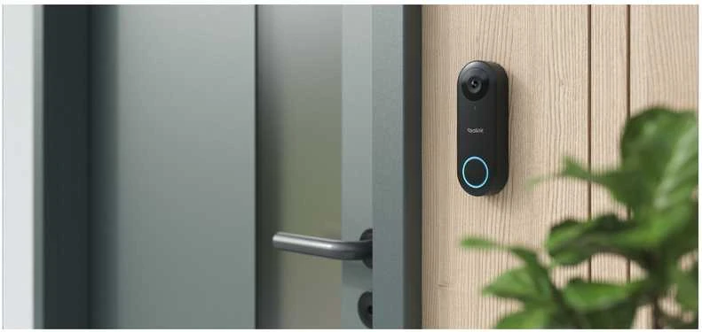 „Reolink“ – vaizdo durų skambutis su „Wi-Fi Smart 2K+“ (D340W) – juodas