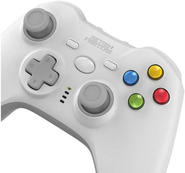 Retro Fighters RF Hunter 360 Wireless 2.4G langaton ohjain, valkoinen