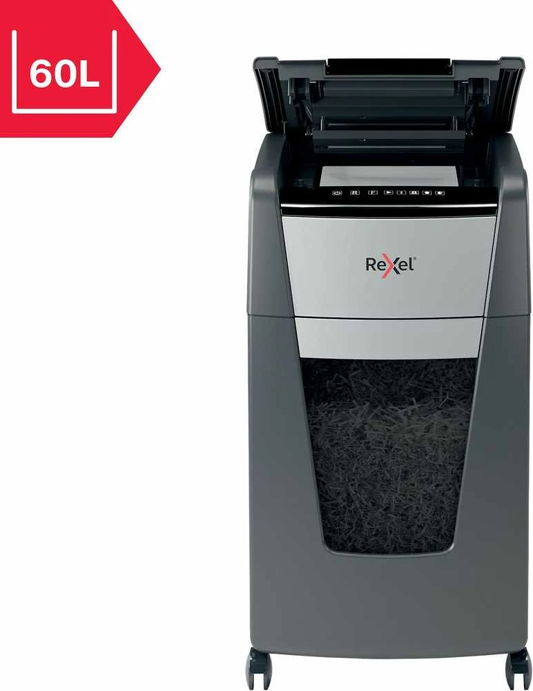 Automatinis dokumentų naikiklis Rexel Optimum Autofeed 225X, 4x25mm, P4, 60l