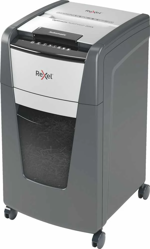Automatinis dokumentų naikiklis Rexel Optimum Autofeed 225X, 4x25mm, P4, 60l