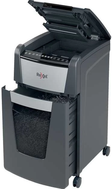 Automatinis dokumentų naikiklis Rexel Optimum Autofeed 300M, 42x15mm, P5, 60l