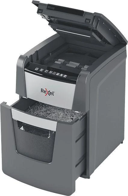 Automatinis dokumentų naikiklis Rexel Optimum Autofeed 100X, 4x28mm, P4, 34l