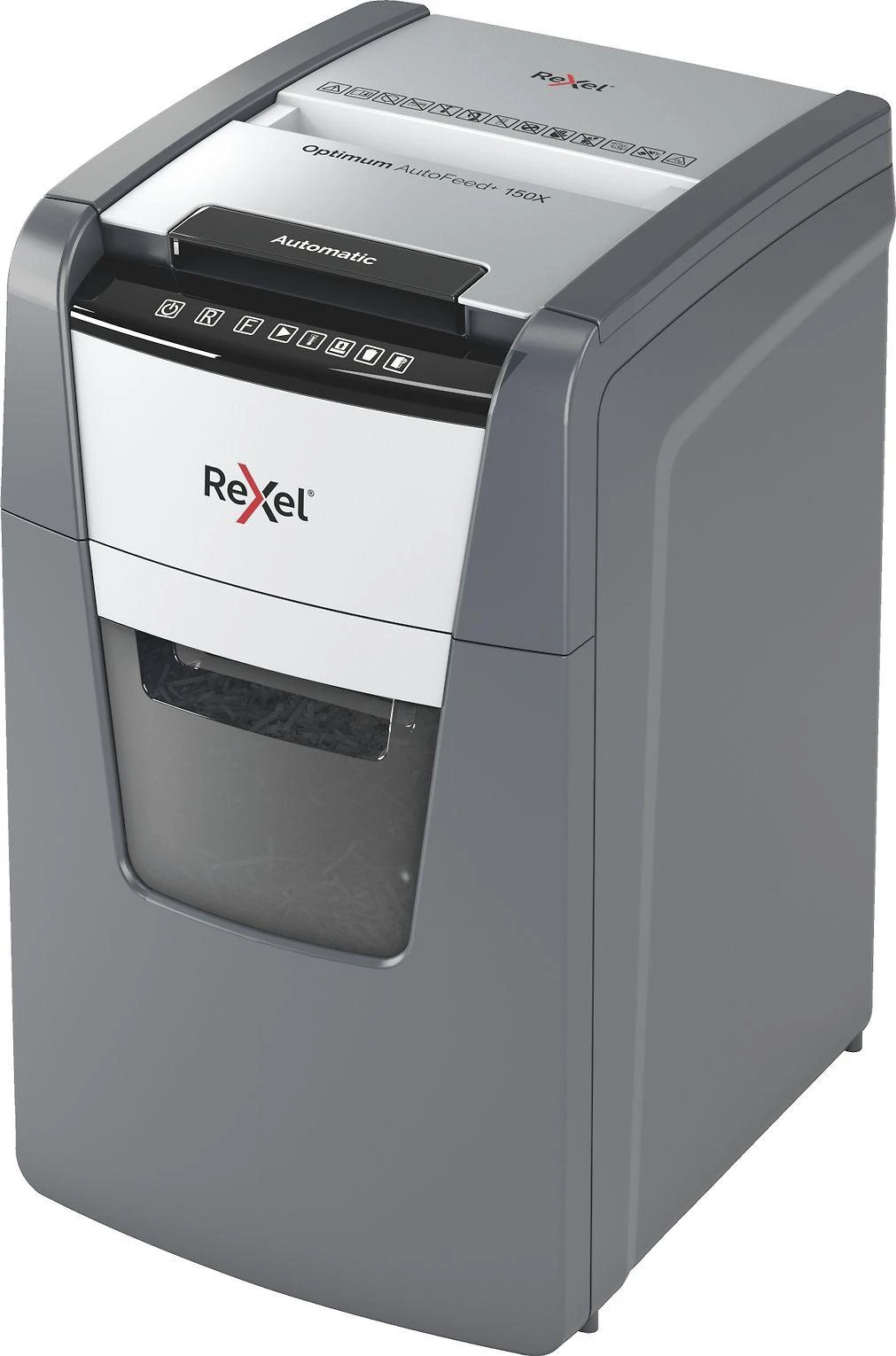 Rexel 150X popieriaus smulkintuvas su valdymo skydeliu