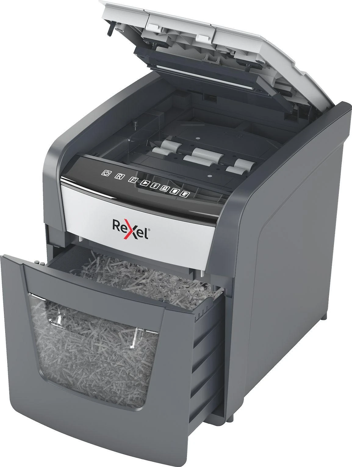 Automatinis dokumentų naikiklis Rexel Optimum Autofeed 50X, 4x28mm, P4, 20l