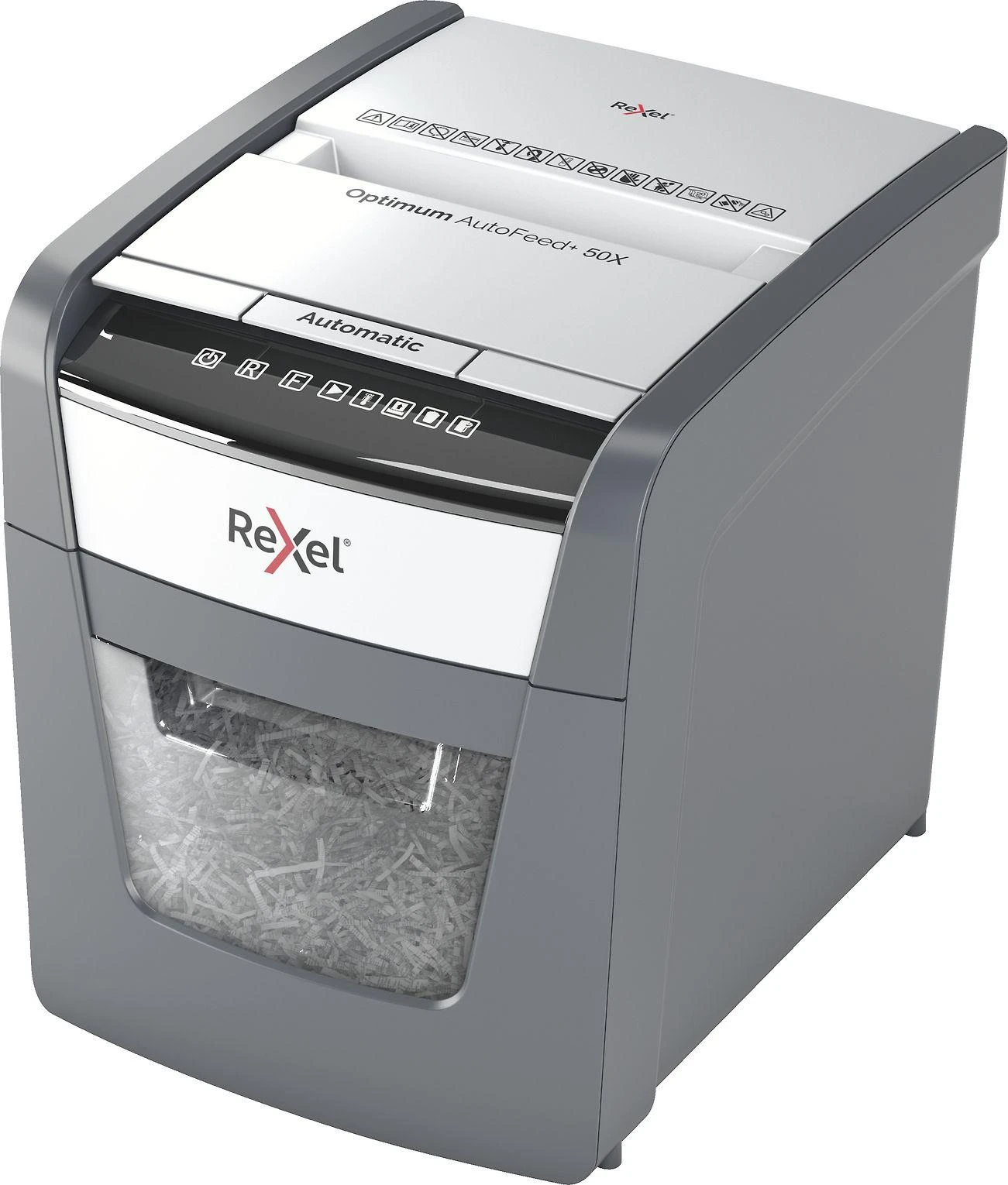 Automatinis dokumentų naikiklis Rexel Optimum Autofeed 50X, 4x28mm, P4, 20l