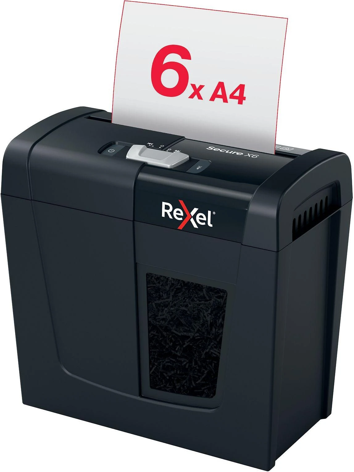 Dokumentų naikiklis Rexel Secure X6 Cross Cut Paper Shredder P4, 6 lapai, 10 L.
