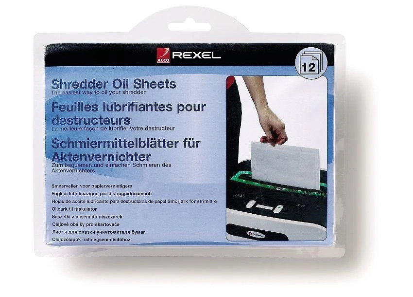 REXEL 4NR054 REXEL smulkintuvo alyvos lakštai (12)
