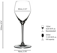Taurė Riedel Summer Drinks Prosecco, krištolas, 322 ml, H 22,2 cm, D 8 cm, 4 vnt, 5515/85