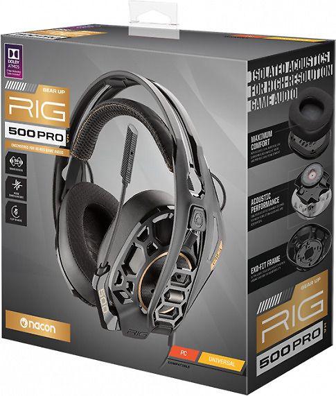 Nacon RIG 500 Pro HA laidinės žaidimų ausinės (juodos) | PC