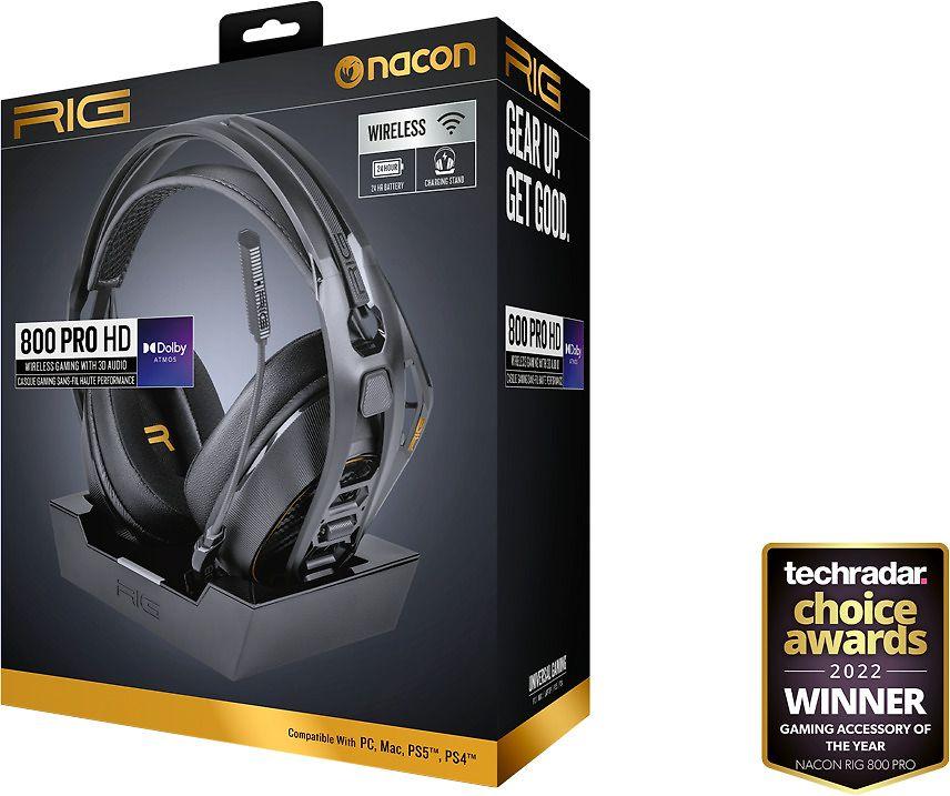 Nacon RIG 800 PRO HD belaidės žaidimų ausinės (juodos) | PC