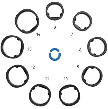 RingConn Gen 2 išmaniojo žiedo dydžio nustatymo rinkinys