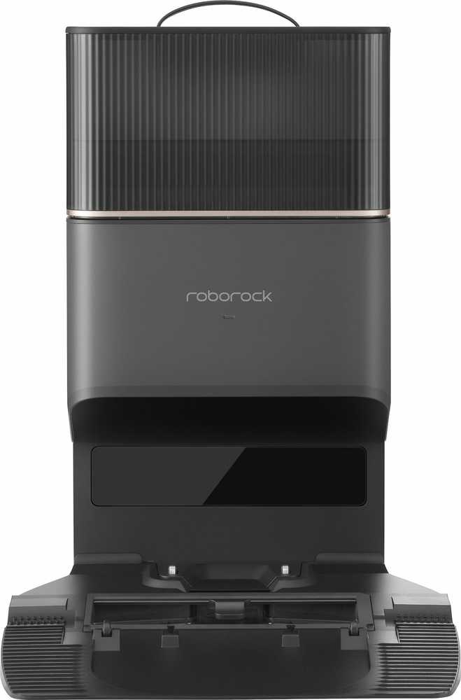 Dulkių siurblys - robotas Q8 Max+ su automatine dulkių išsiurbimo stotele, Juodas