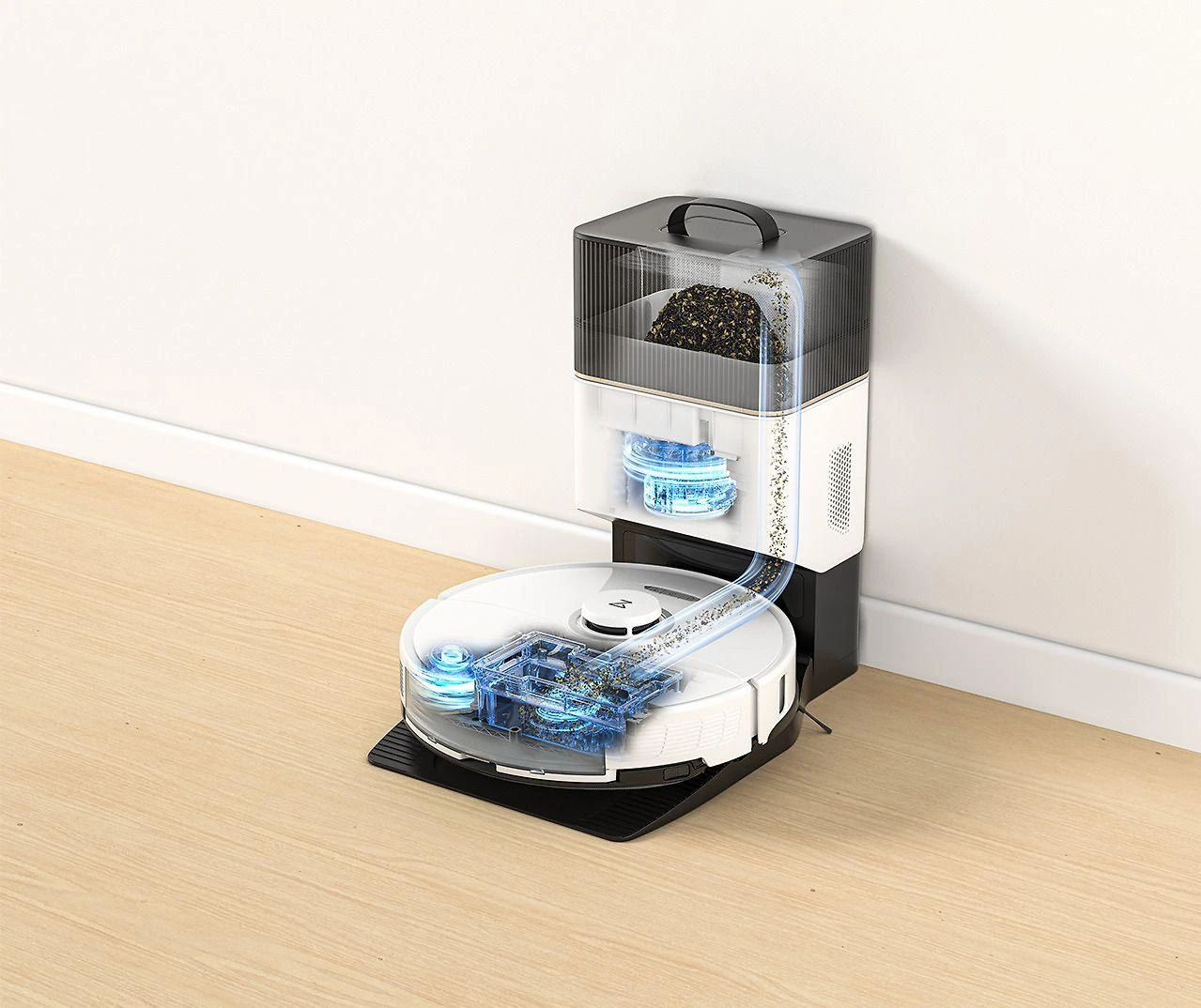 Dulkių siurblys - robotas Roborock S8+, Baltas