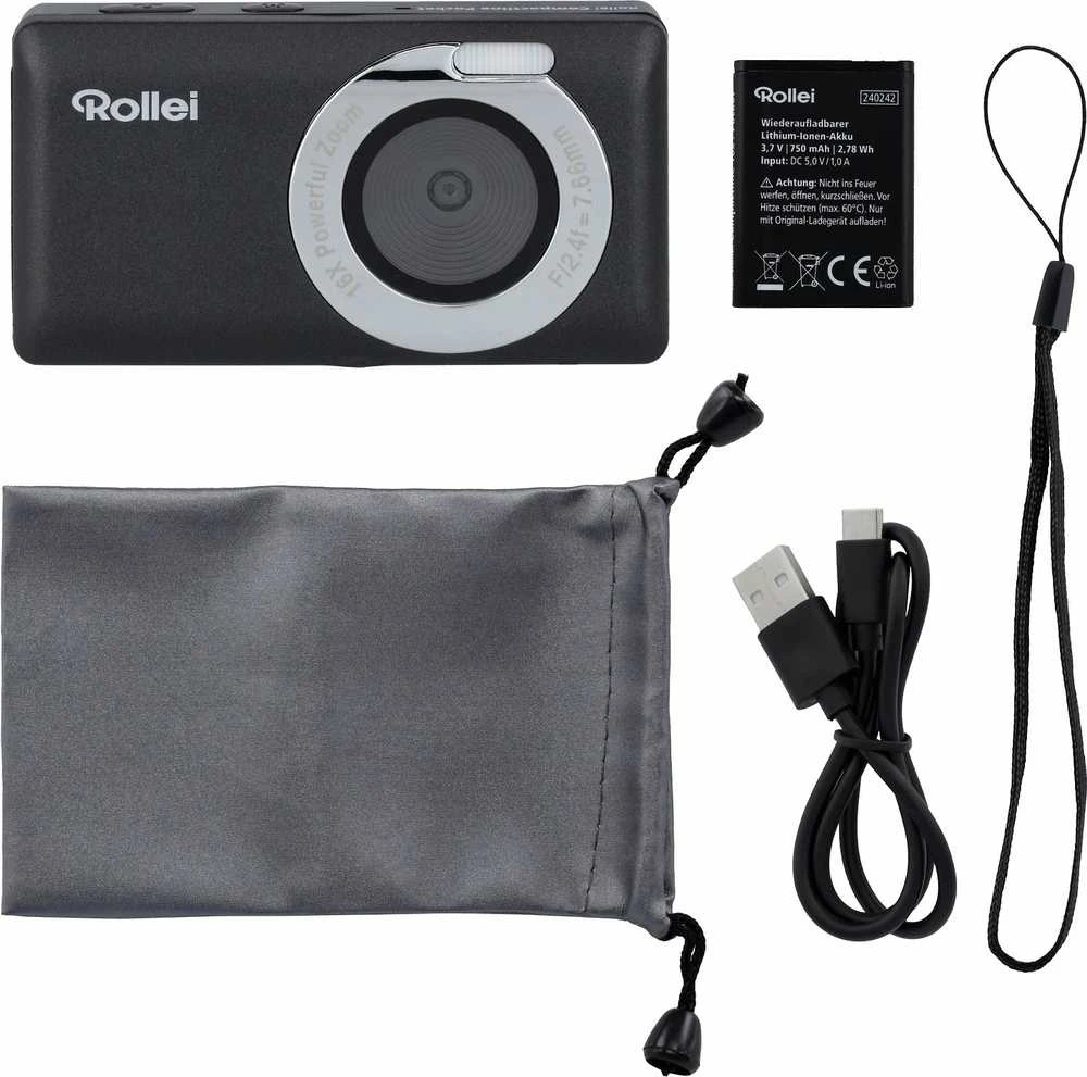 „Rollei“ – „Compactline Pocket“ – 50 MP skaitmeninis fotoaparatas – 2,7 tūkst. raiškos
