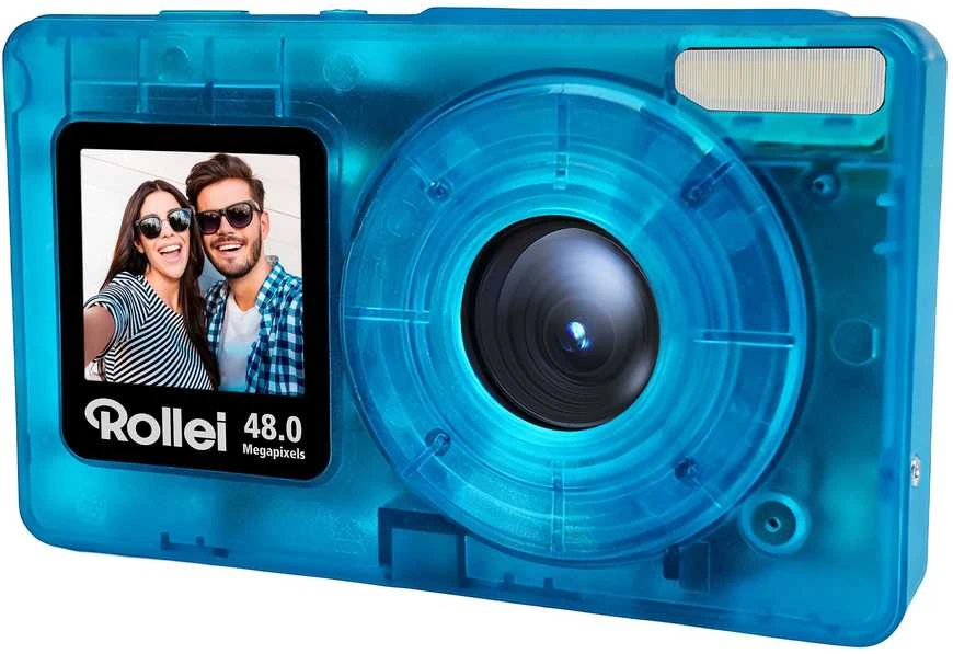 Rollei Compactline 12098, 48 MP, 8000 x 6000 pikselių, CMOS, 4K Ultra HD, 103 g, Mėlyna