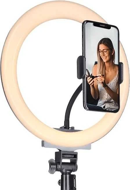 Dviejų spalvų „Rollei LUMIS Comfort Ring Ring Light“.