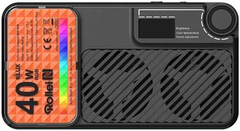 „Rollei“ – kompaktiškas LED nuolatinis apšvietimas, 40 W, RGB