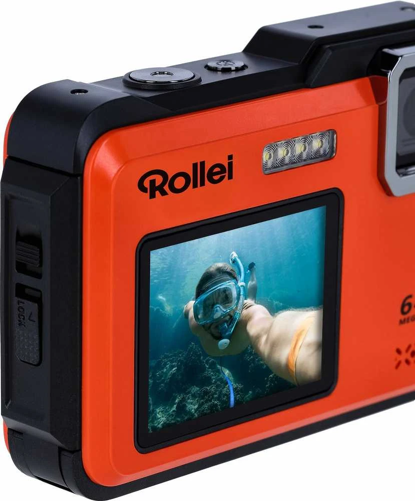 Rollei – Sportsline 64 fotoaparato asmenukės oranžinė