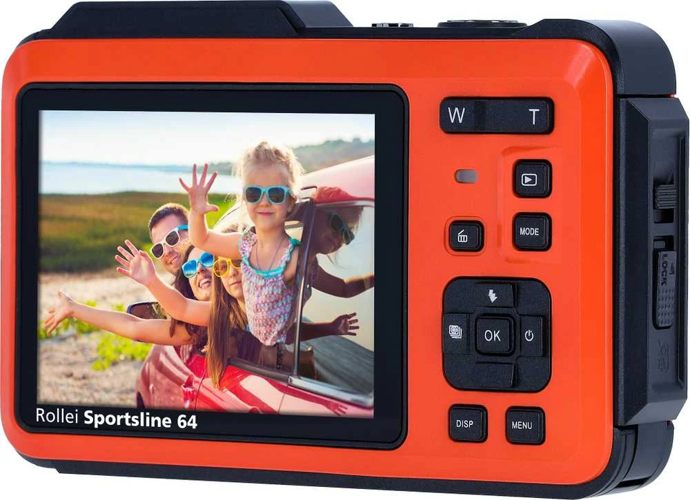Rollei – Sportsline 64 fotoaparato asmenukės oranžinė