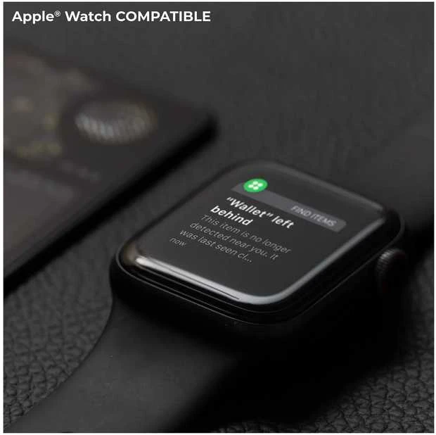 Rolling Square AirCard Tracker veikia su Apple Find my | „Skaitmeninė vizitųkartė“.