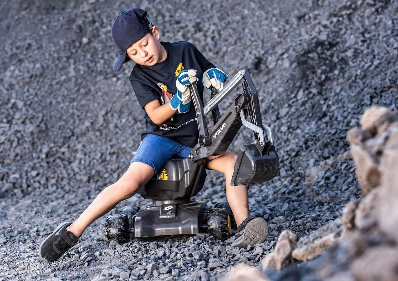 Rolly Toys Volvo Žemės Kasimo Mašina RollyDigger Su Valdymo Svirtimis