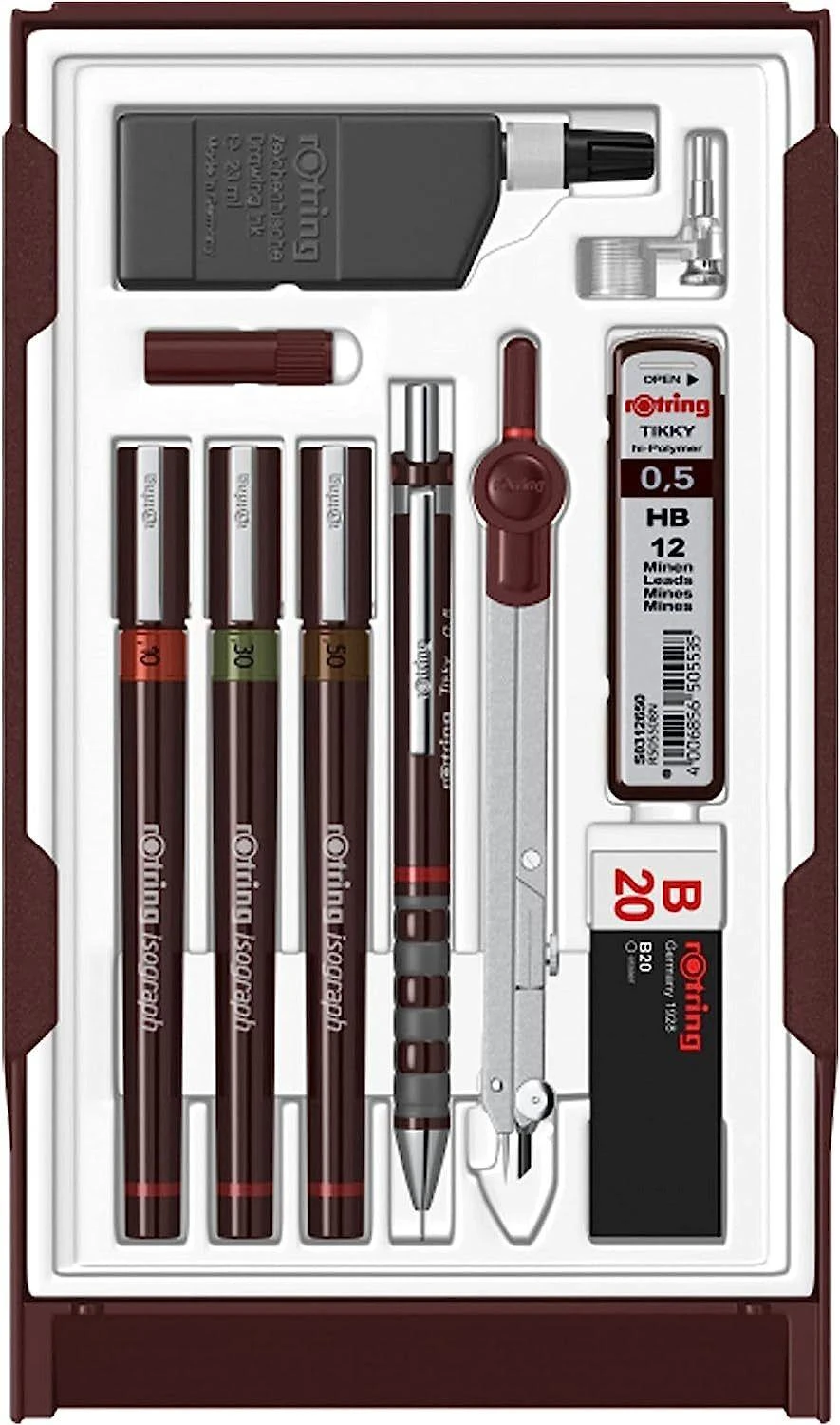 Rotring Master SET Rapitografai (izografai) 0.1 / 0.3 / 0.5 - S0699420