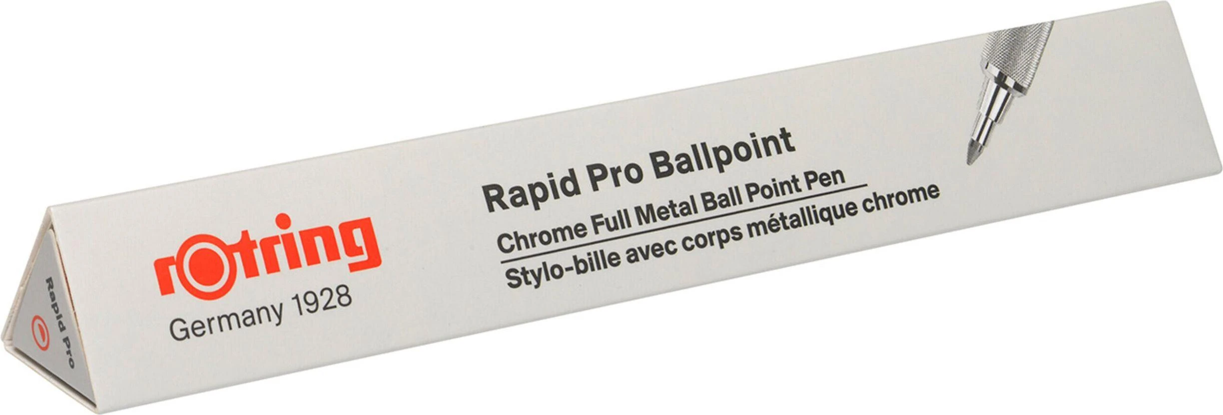 Rotring Roting Rapid Pro Tušinukas Chrome su Refill M-Mėlyna