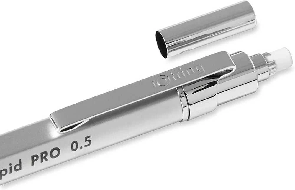 Rapid Pro automatinis pieštukas - Rotring - 0,5 mm, sidabrinės spalvos 1904255
