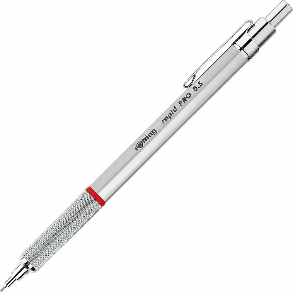 Rapid Pro automatinis pieštukas - Rotring - 0,5 mm, sidabrinės spalvos 1904255