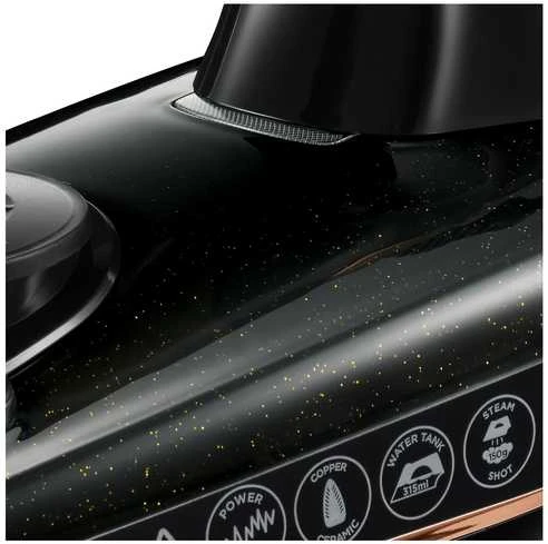 Lygintuvas Russell Hobbs Copper Express Pro 23986-56, 2600 W, Variu dengtas padas, 150 g/min, 315 ml, Savaime išsivalantis, Juoda/Bronzinė