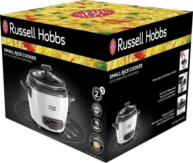 Russell Hobbs ryžių viryklė Russell Hobbs mini 0,4 l (su pakaitinimo funkcija, puodu su nepridegančia danga, ryžių samte