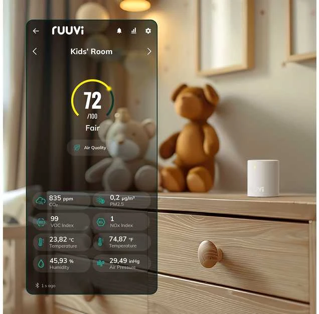 Ruuvi Air ilmanlaatumittari