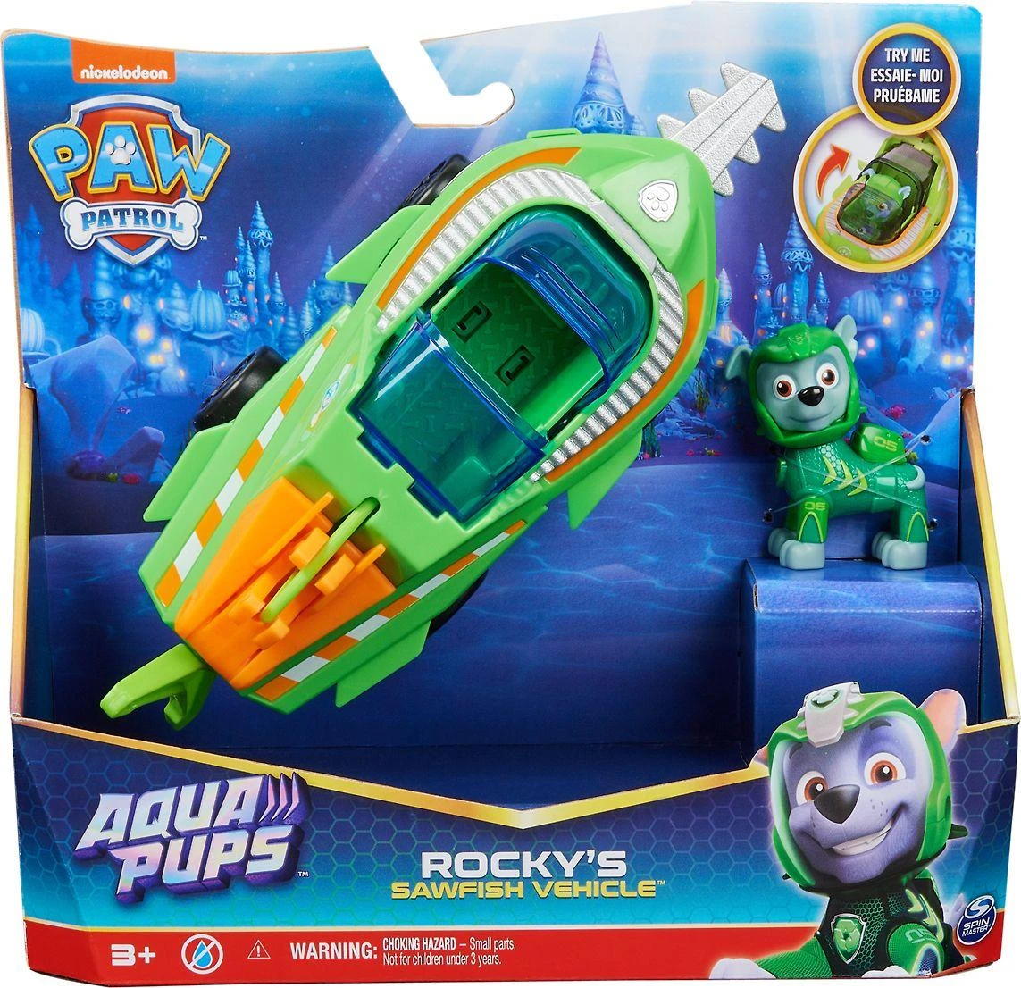 Spin Master PAW PATROL transporto priemonė Aqua Theamed Rocky, 6066142