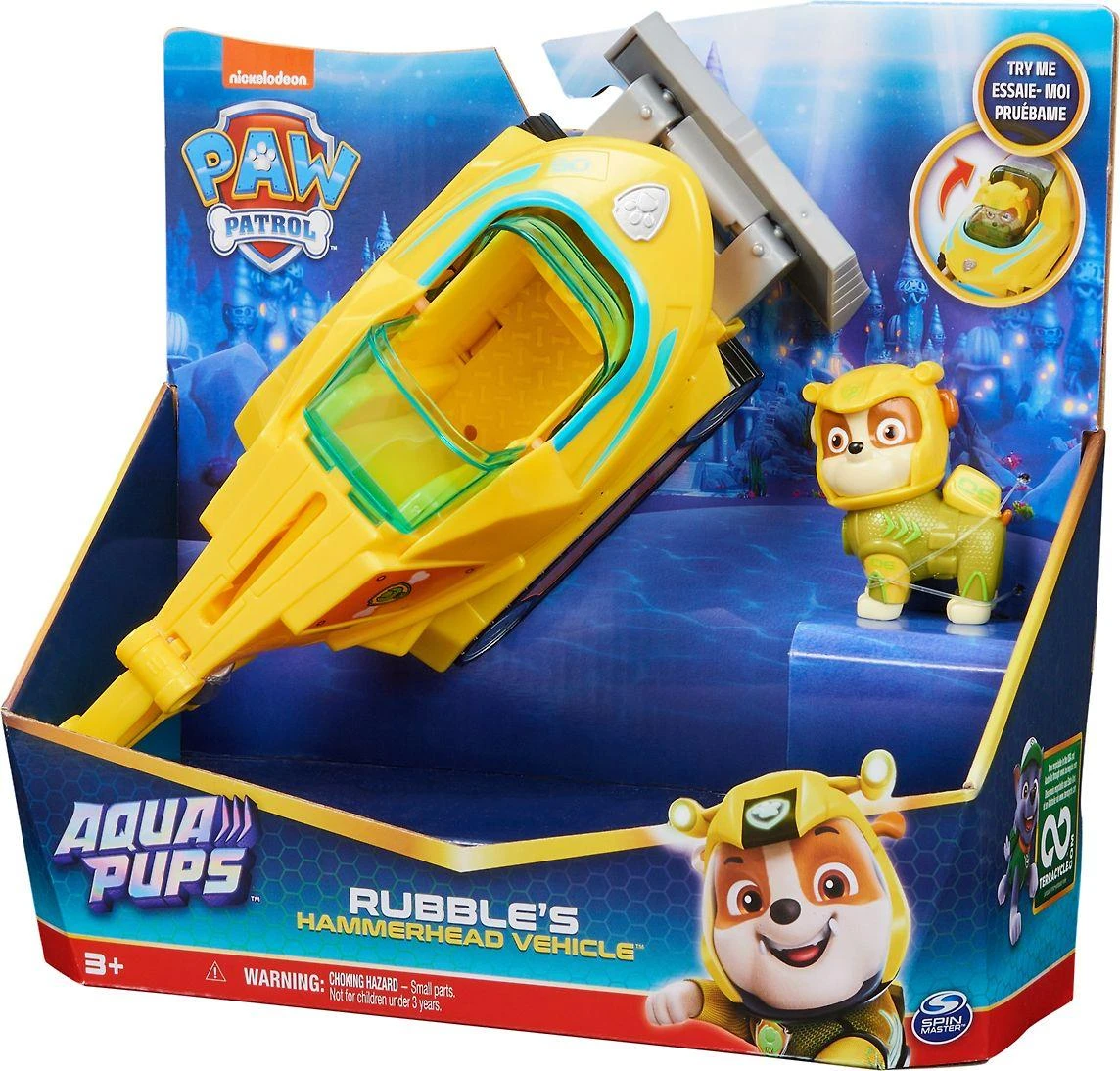 Spin Master PAW PATROL transporto priemonė Aqua Theamed Rubble, 6066158