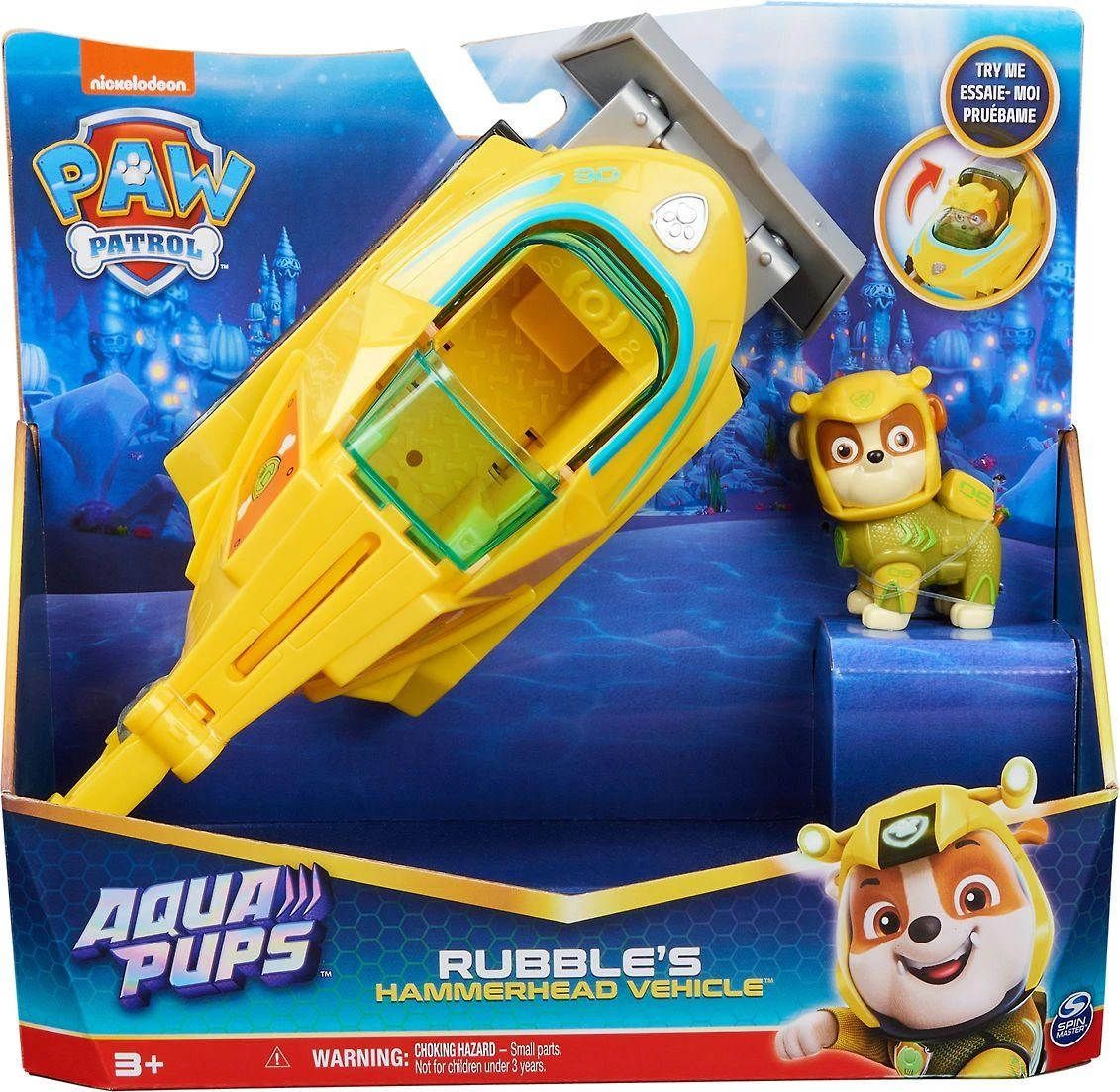 Spin Master PAW PATROL transporto priemonė Aqua Theamed Rubble, 6066158